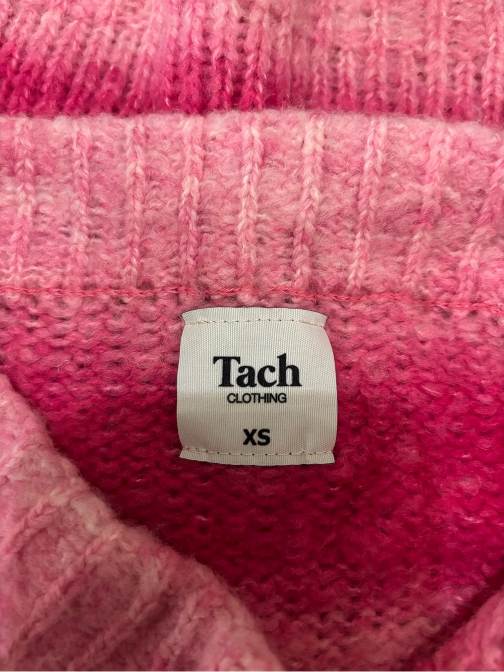 Tach Clothing Pink Gradient Ombre Knit Mini Boho Tania Skirt XS Anthropologie - Picture 6 of 13